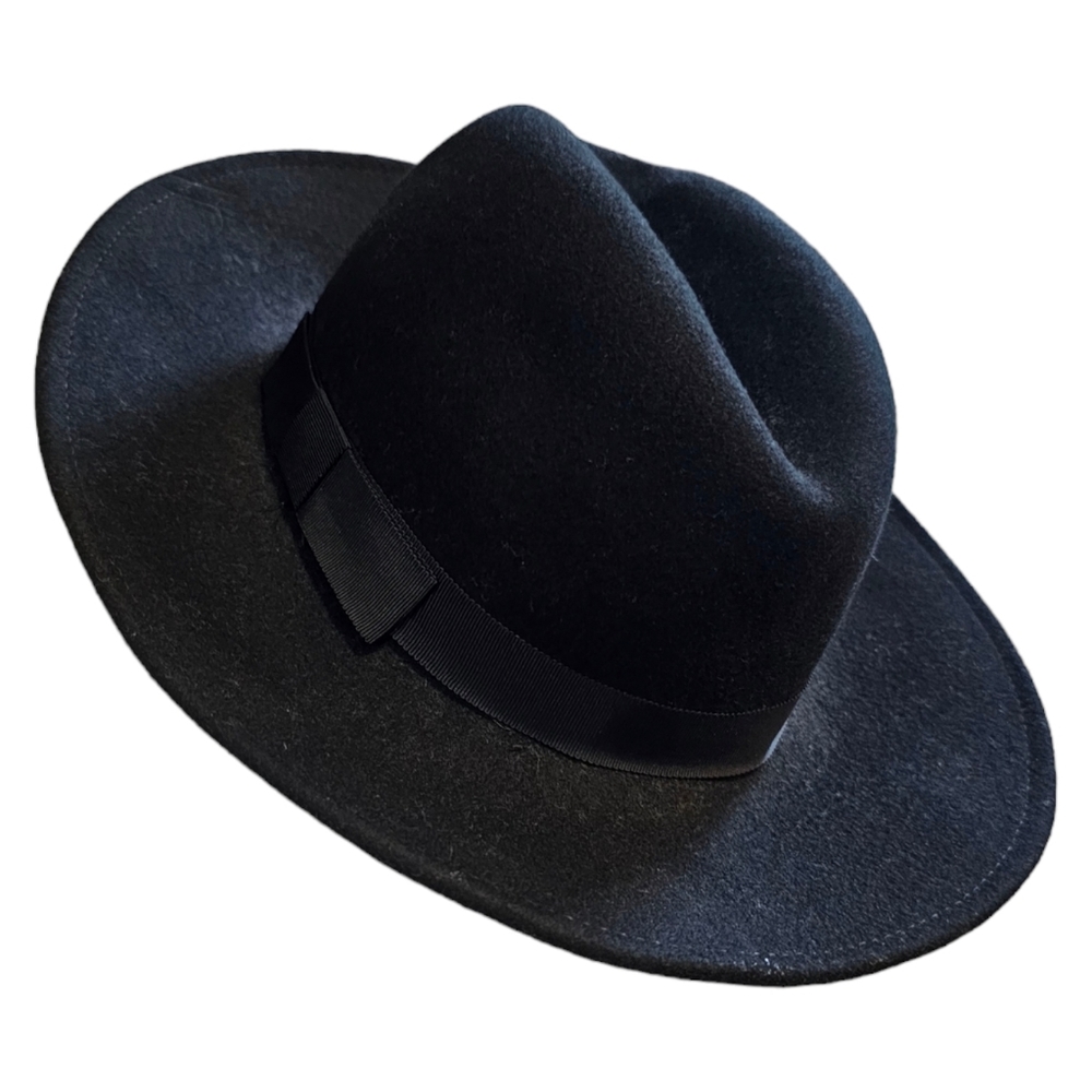 Bollman Americana Black Fedora Wool Fedora Hat